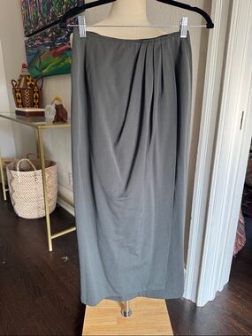 Vintage Ralph Lauren Olive wrap Maxi Skirt